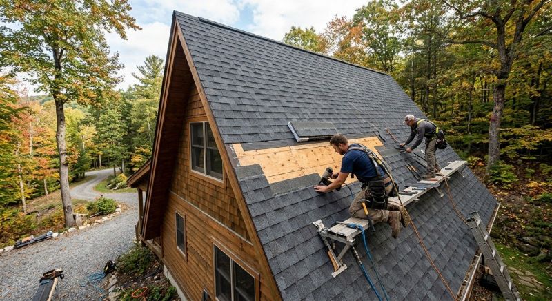 A Frame Roof Repair in Cape May Court House, NJ