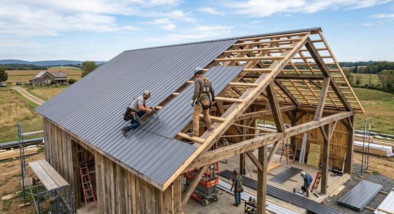 Barn Roof Installation in Cape May Court House, NJ