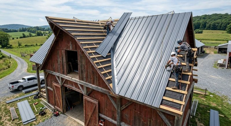 Barn Roof Installation in Cape May Court House, NJ