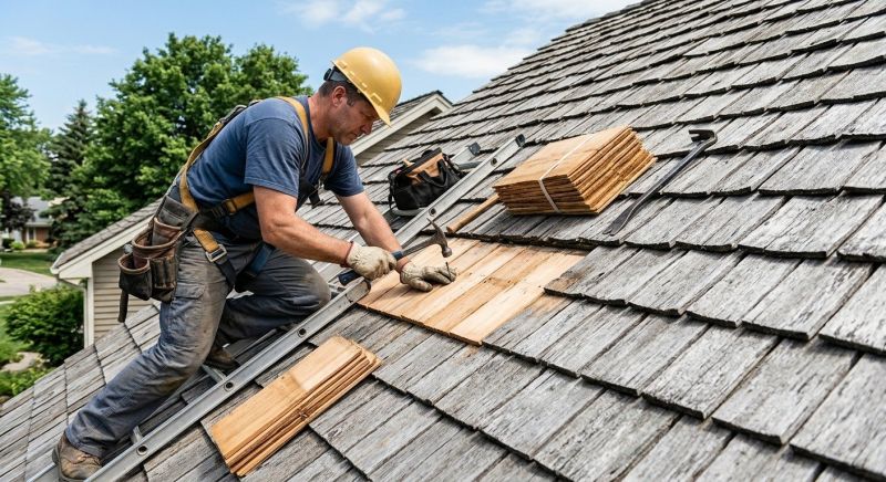 Cedar Shake Roof Repair in Wildwood, NJ