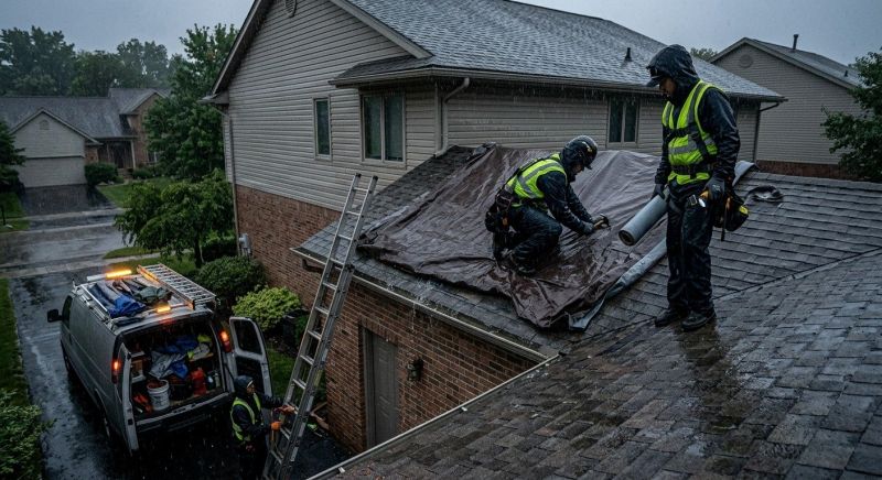Collapsing Roof Repair in Cape May Court House, NJ