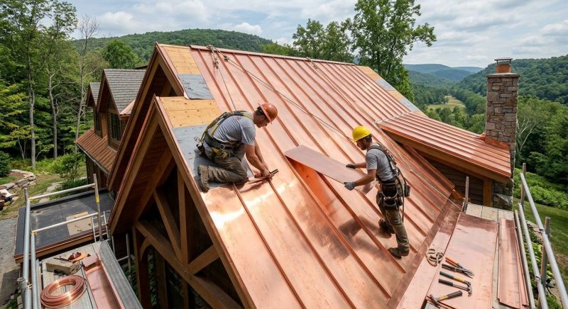 Copper Roof Installation in Cape May Court House, NJ