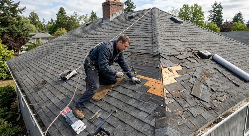 Damaged Roof Repair in Cape May Court House, NJ