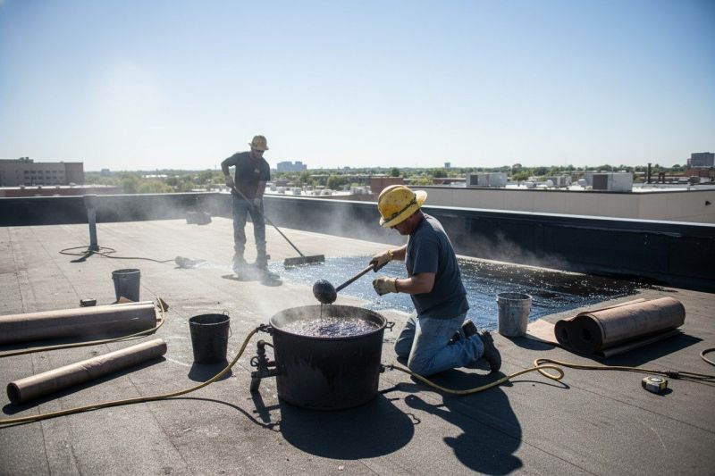 Flat Roof Tar Repair in Cape May Court House, NJ