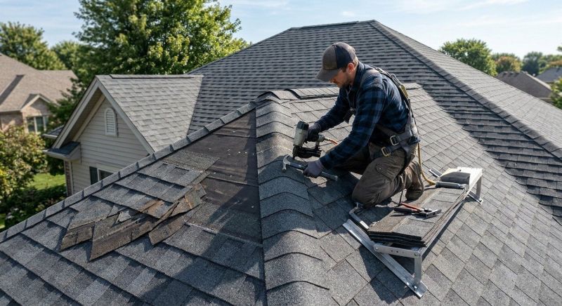 Hip Roof Shingle Repair in Cape May Court House, NJ