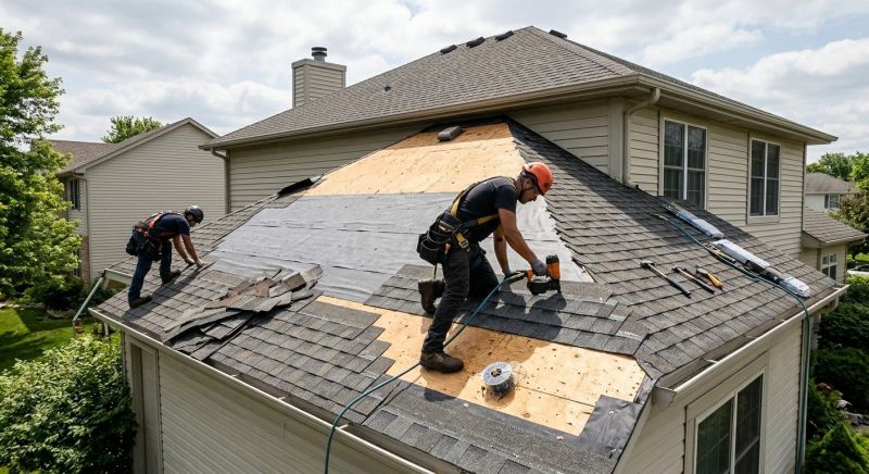 Hip Roof Shingle Replacement in Cape May Court House, NJ