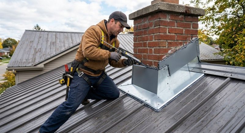 Metal Roof Flashing Repair in Cape May Court House, NJ