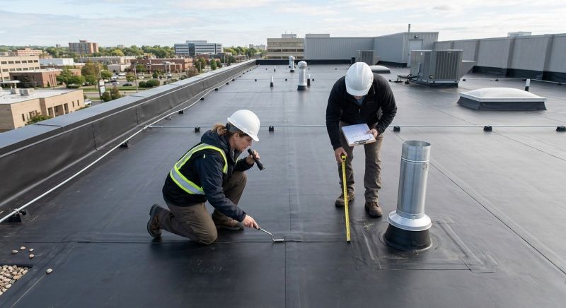 Rubber Roof Inspection in Cape May Court House, NJ