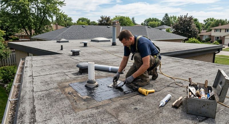 Rubber Roof Repair in Cape May Court House, NJ