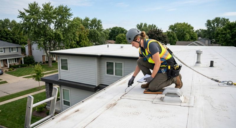 Single Ply Roof Inspection in Cape May Court House, NJ