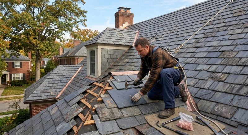 Slate Roof Repair in Wildwood, NJ