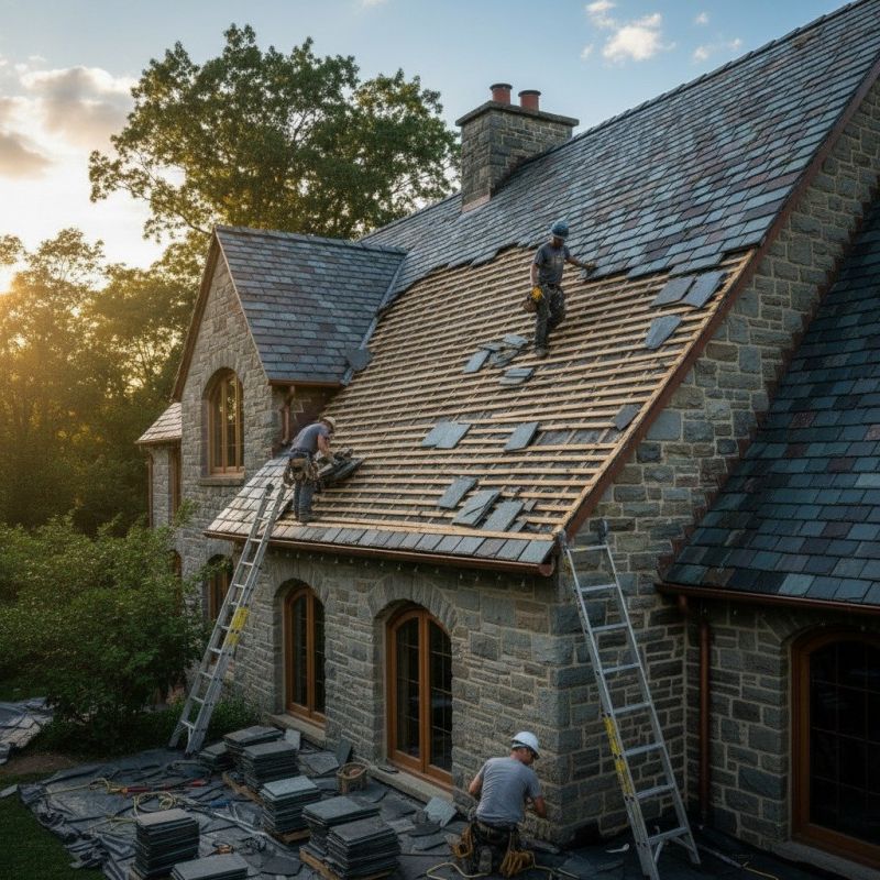 Slate Roof Replacement in Port Elizabeth, NJ
