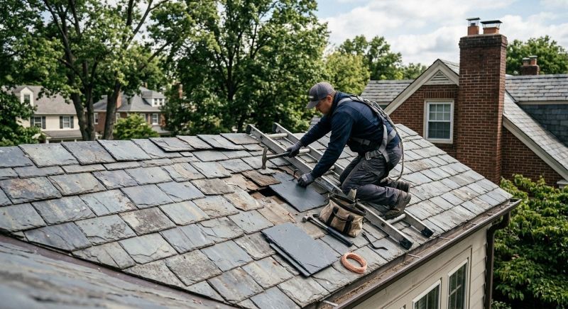 Slate Shingle Replacement in Cape May Court House, NJ