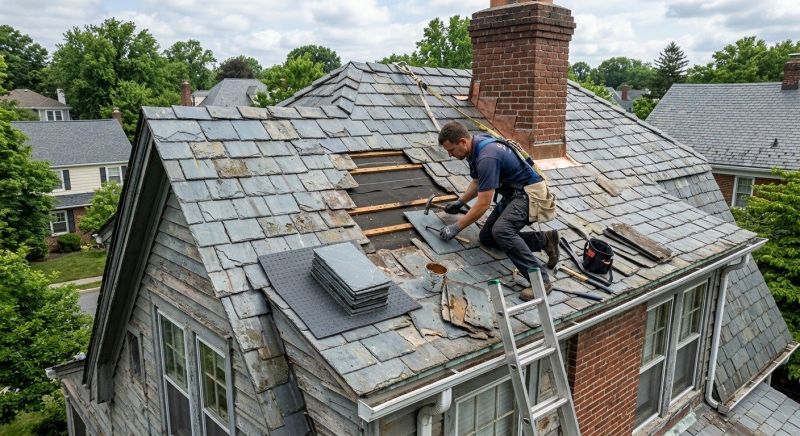 Slate Shingles Repair in Villas, NJ