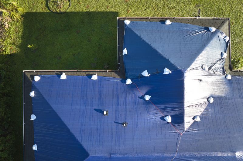 Storm Damage Roof Tarping in Cape May Court House, NJ