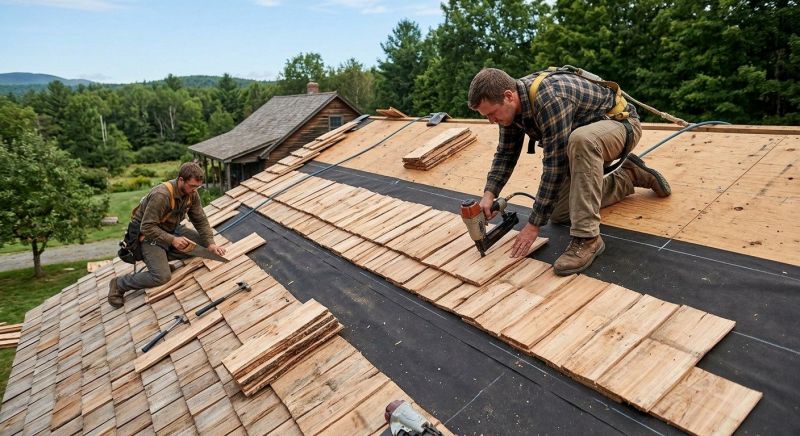 Wood Roofing Installation in Cape May Court House, NJ