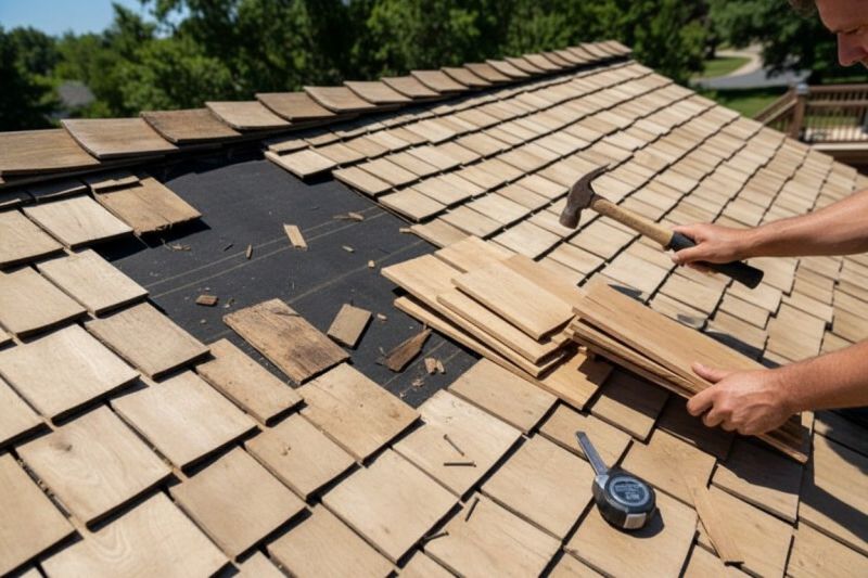 Wood Shake Roof Repair in Ocean City, NJ