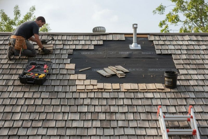 Wood Shake Roof Repair in Wildwood, NJ