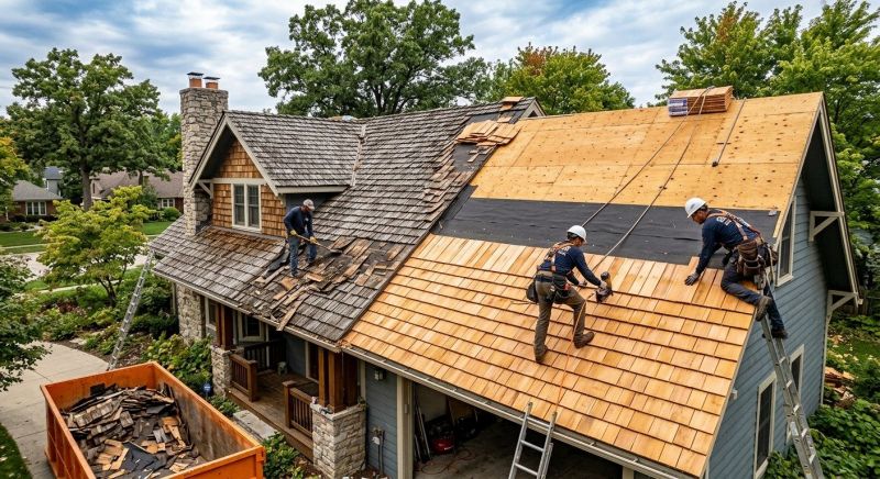 Wood Shake Roof Replacement in Egg Harbor Township, NJ